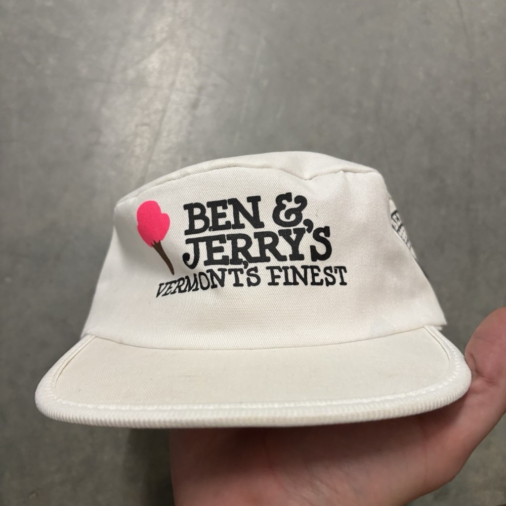 Vintage Ben & Jerry's Vermont's Finest Painters Cap Made in the USA - Picture 2 of 9
